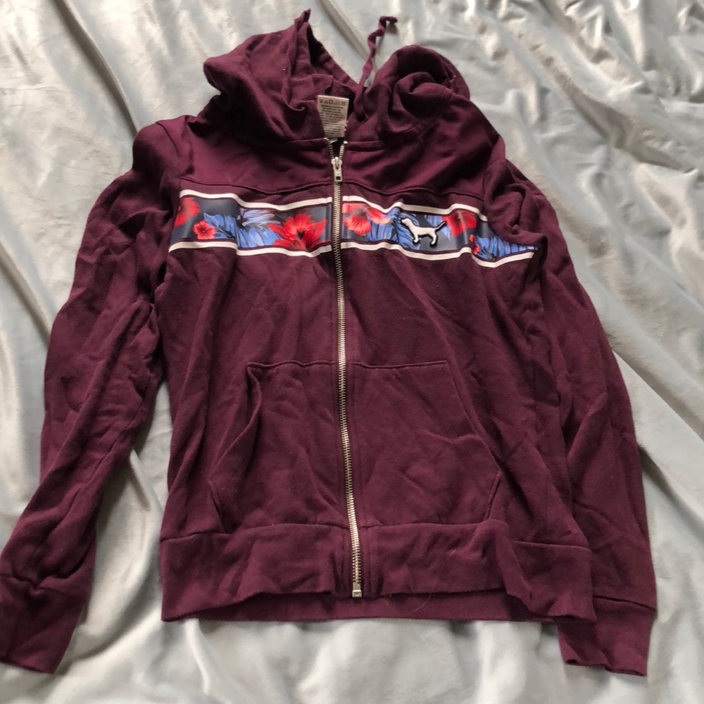 PINK zip up hoodie